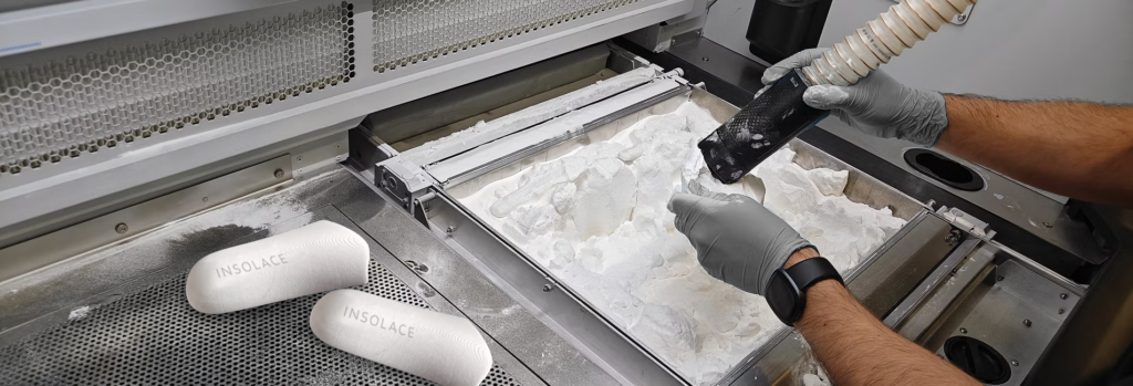 Insolace and ACE Feet in Motion NJF 3D Printed Insoles using Nylon 12