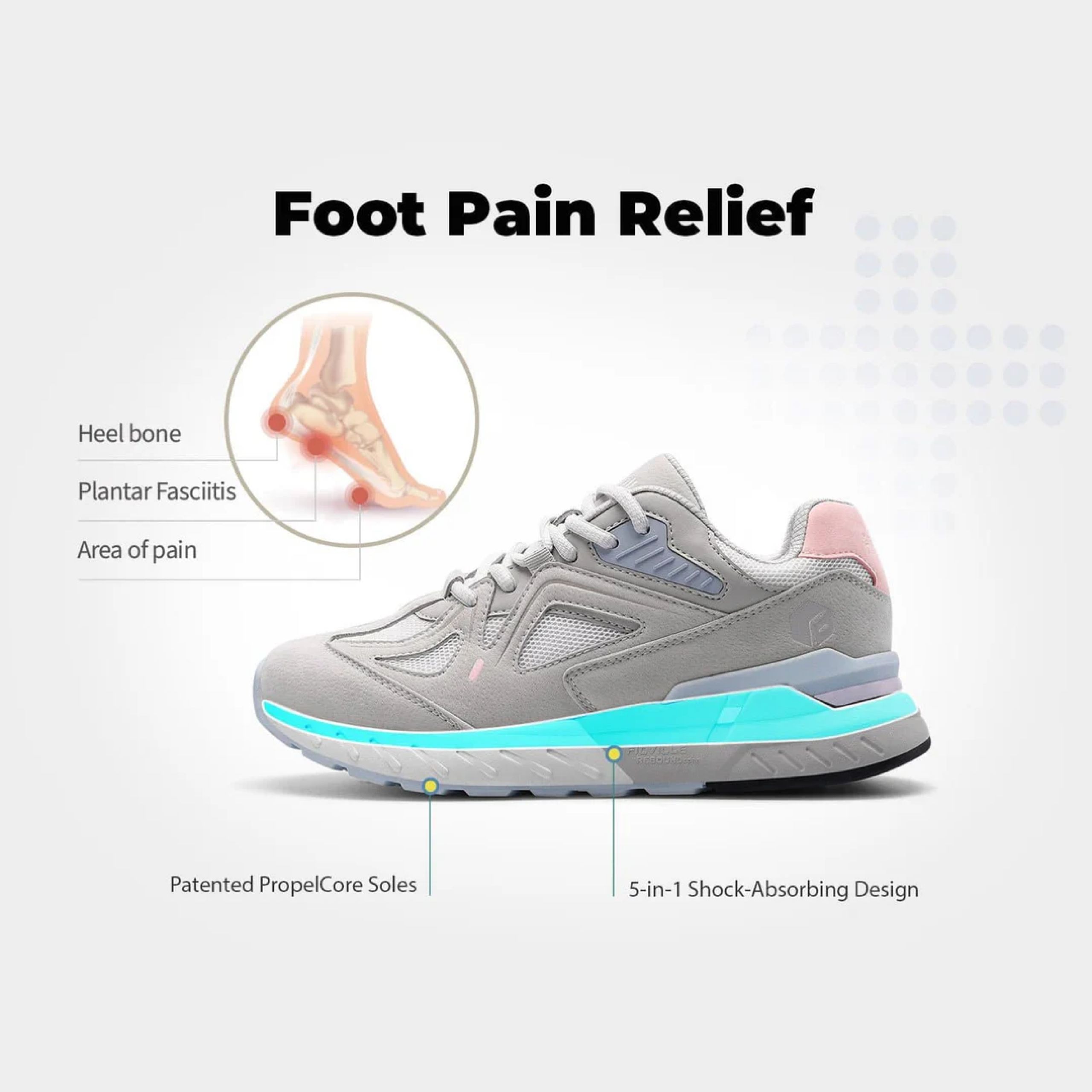 FitVille Women's Rebound Core Walking Shoes - Image 8