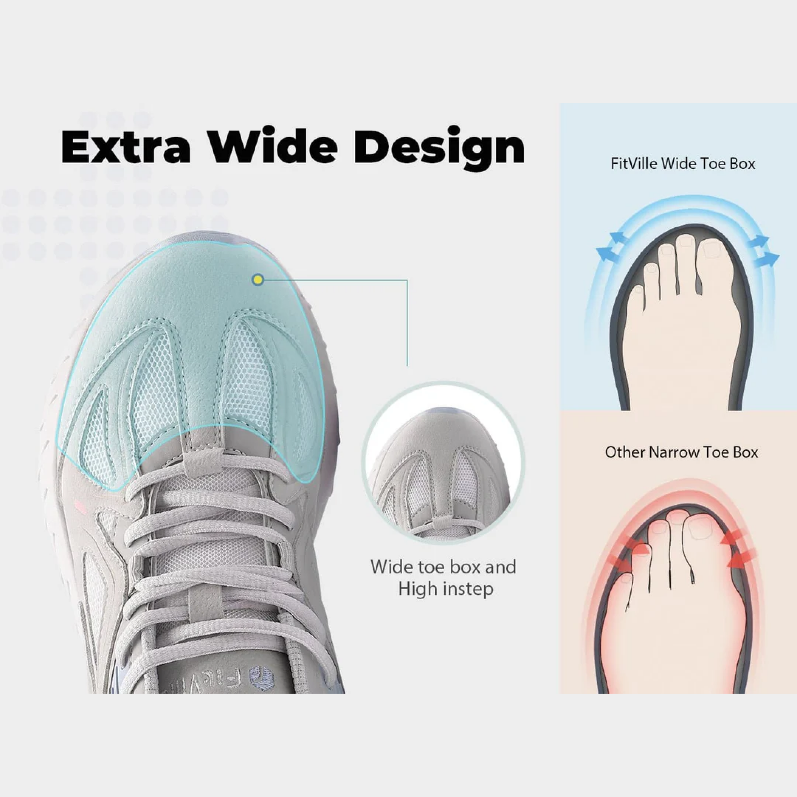 FitVille Women's Rebound Core Walking Shoes - Image 10