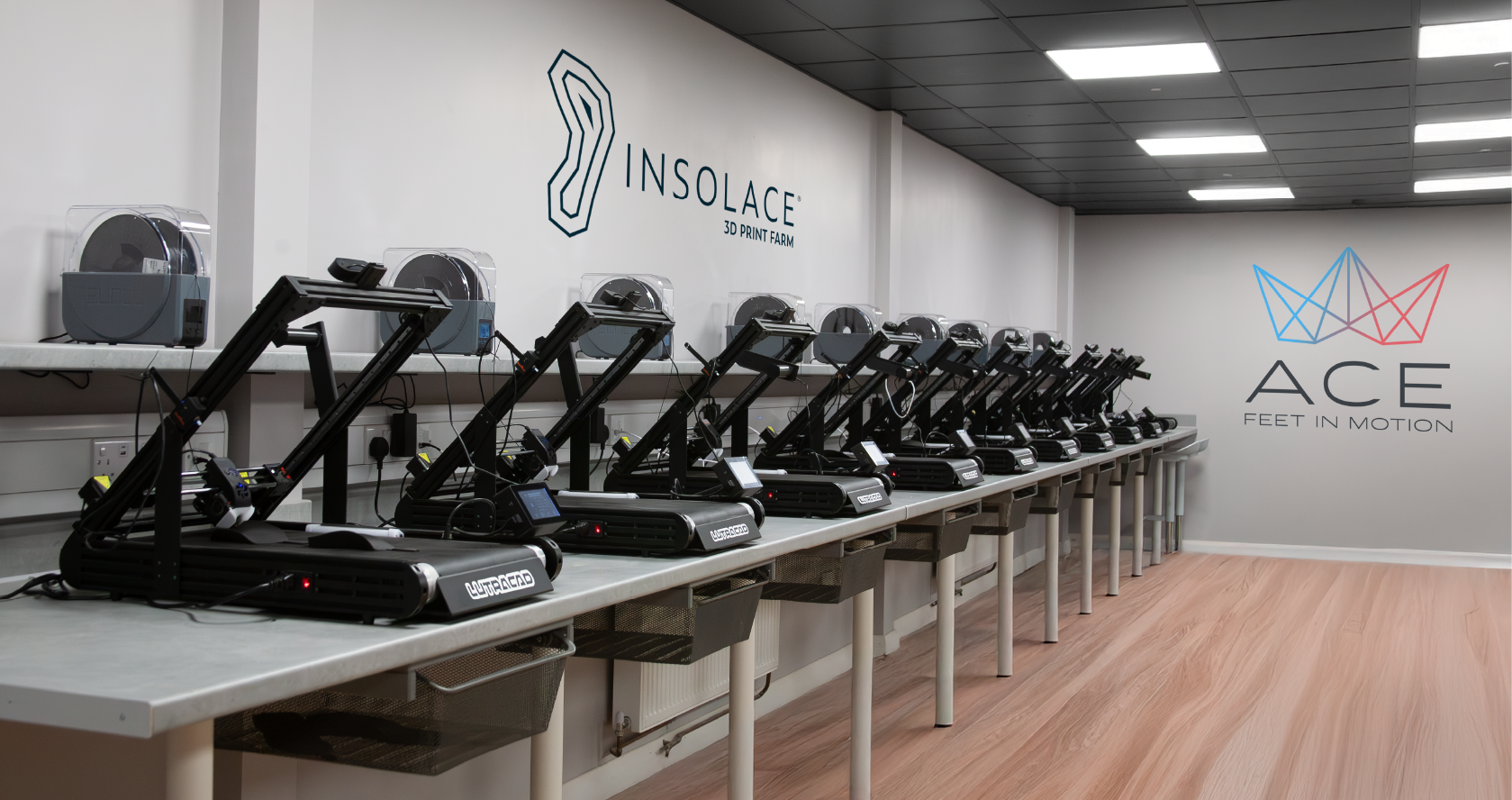 Introducing the Insolace® 3D Print Farm - ACE Feet in Motion