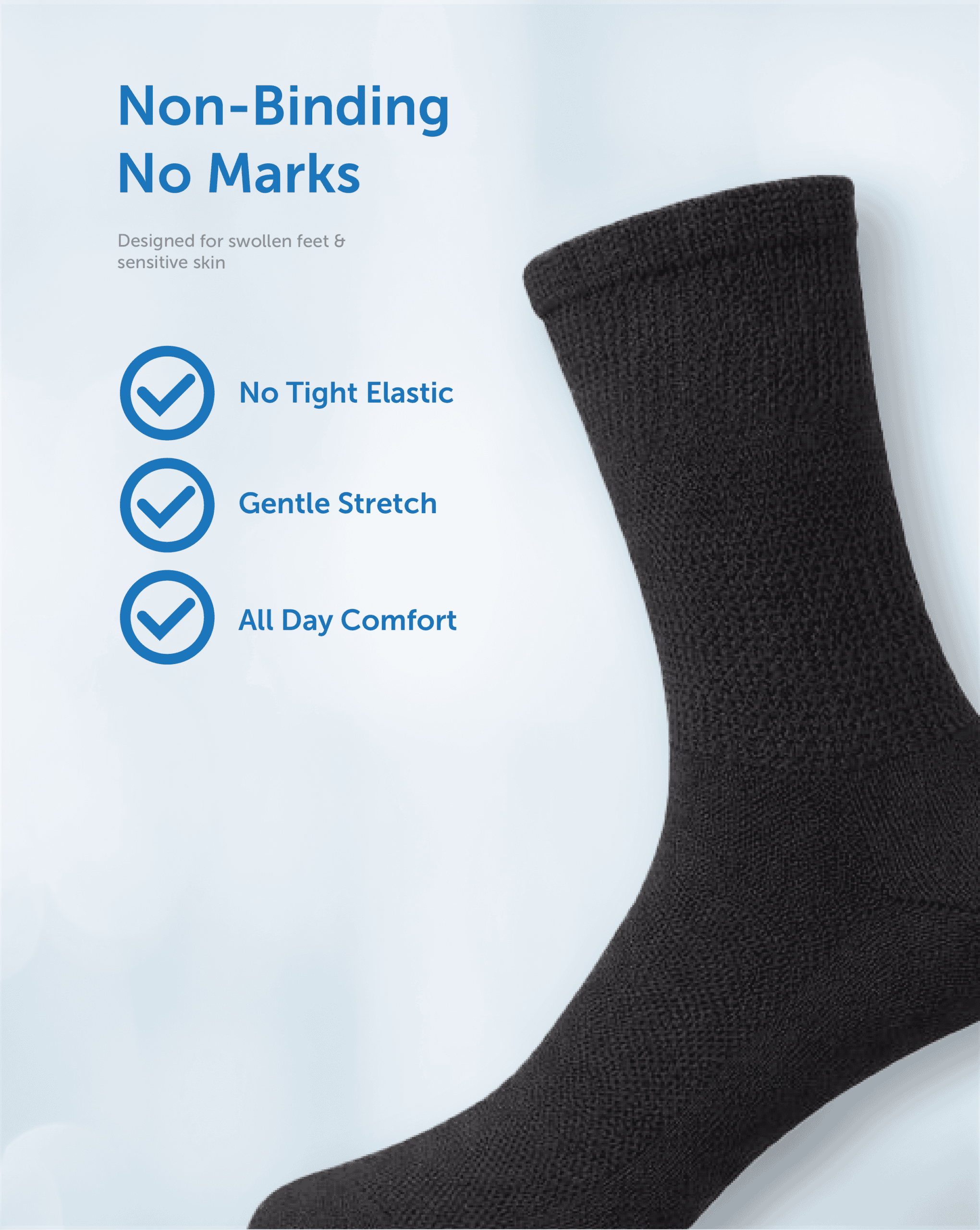Diabetic Socks With Bamboo (Pair) - Image 4