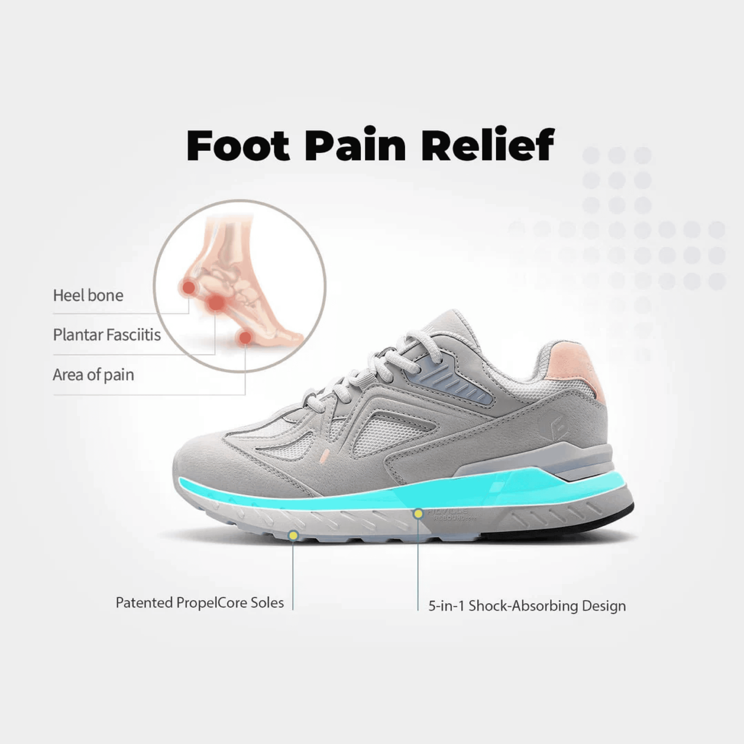 FitVille Women's Rebound Core Walking Shoes - Image 8